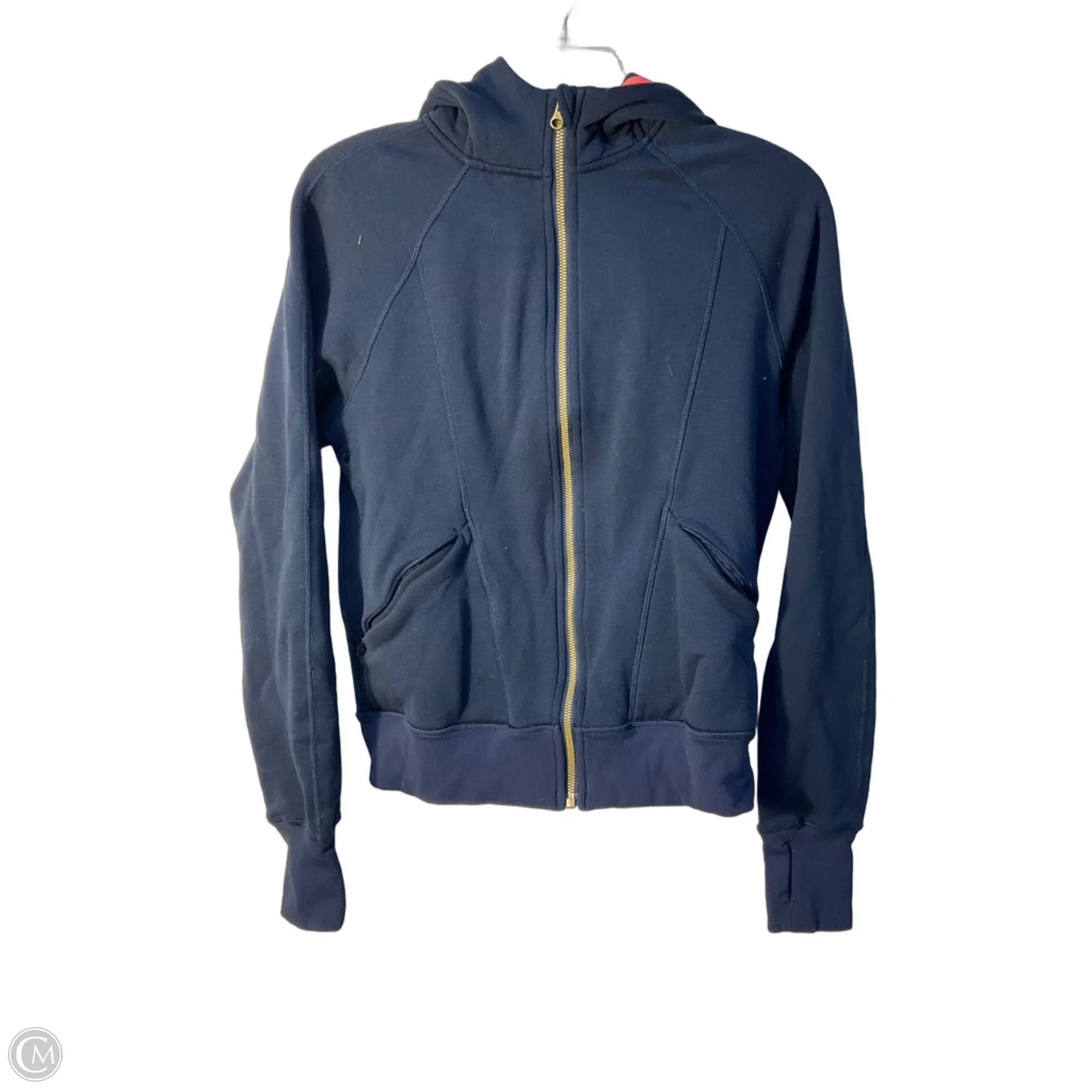 Athletic Jacket By Lululemon In Blue, Size: 8