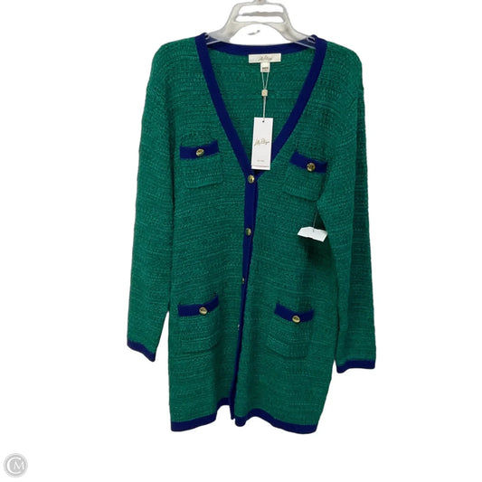Sweater Cardigan Designer By Lilly Pulitzer In Green, Size: Xl