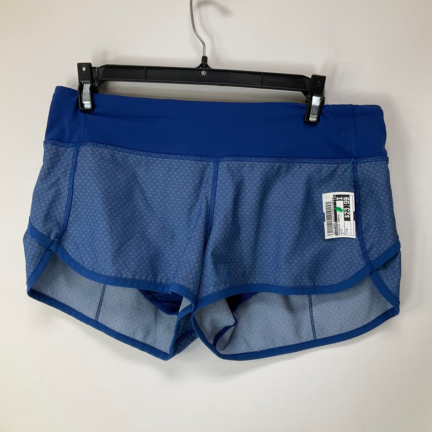 Athletic Shorts By Lululemon In Blue, Size: 6