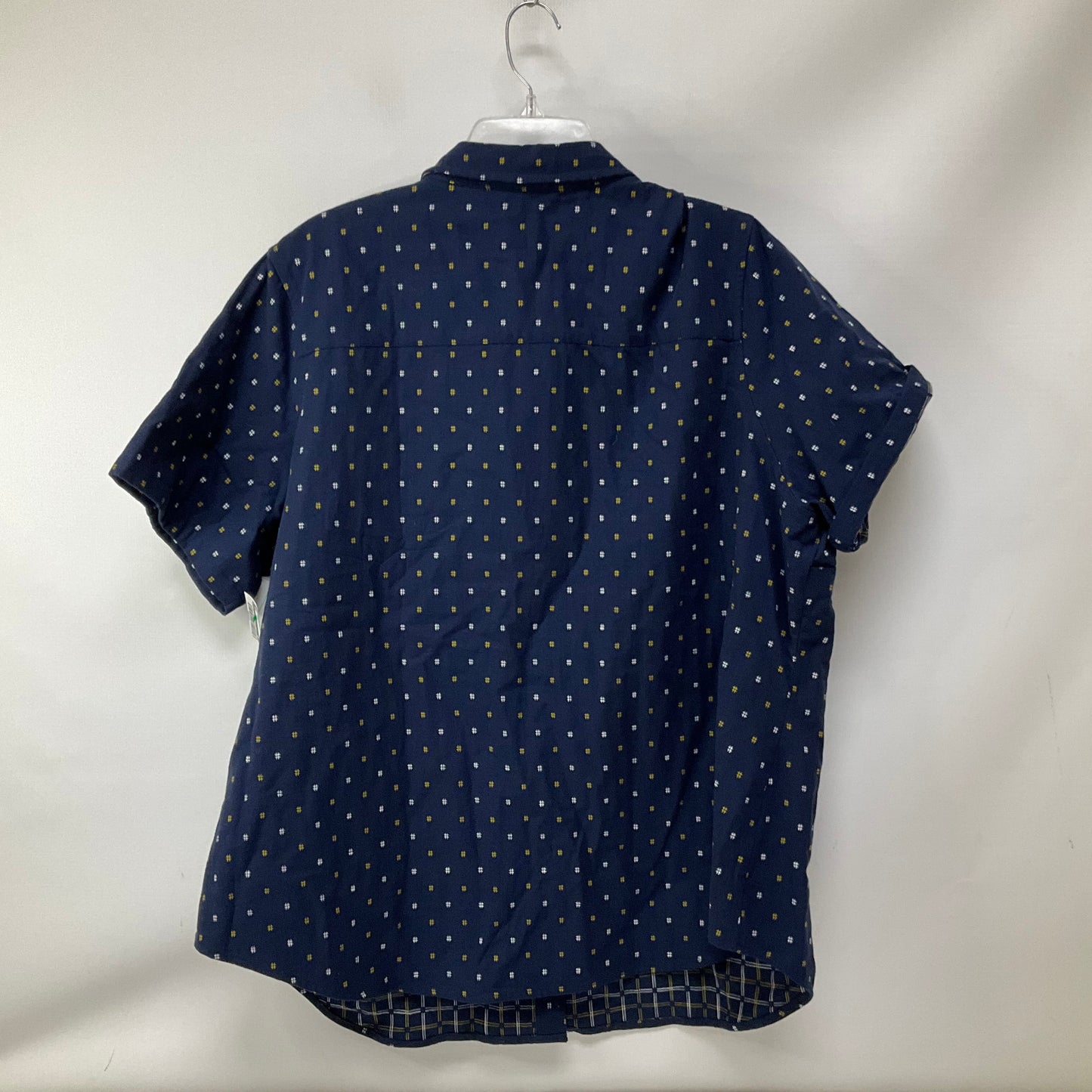 Top Short Sleeve By Cmb In Blue, Size: 2x