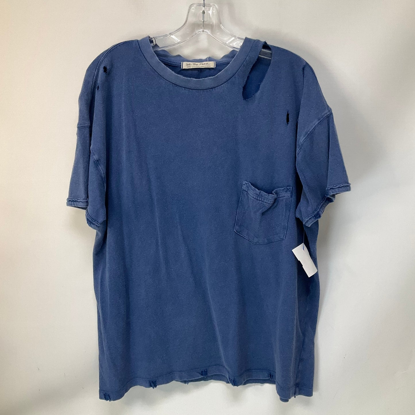 Top Short Sleeve By Free People In Blue, Size: M