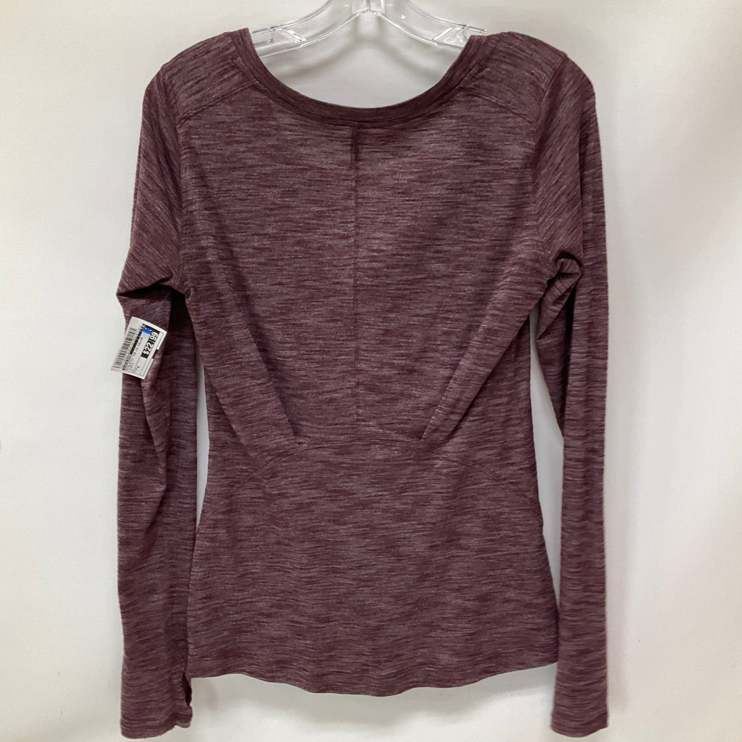 Athletic Top Long Sleeve Collar By Lululemon In Purple, Size: 6