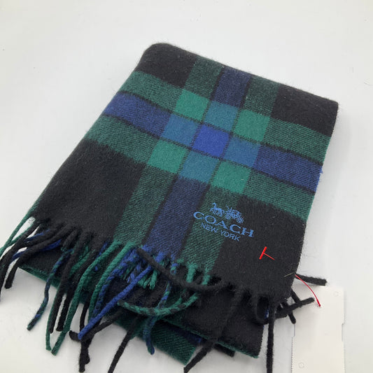 Scarf Winter By Coach In Plaid Pattern