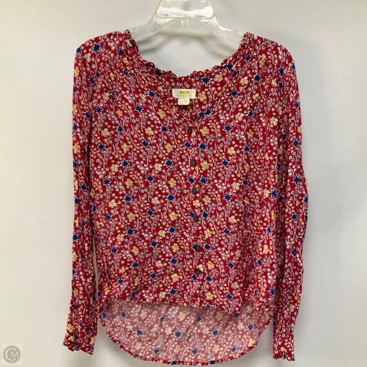 Top Long Sleeve By Maeve In Paisley Print, Size: 6