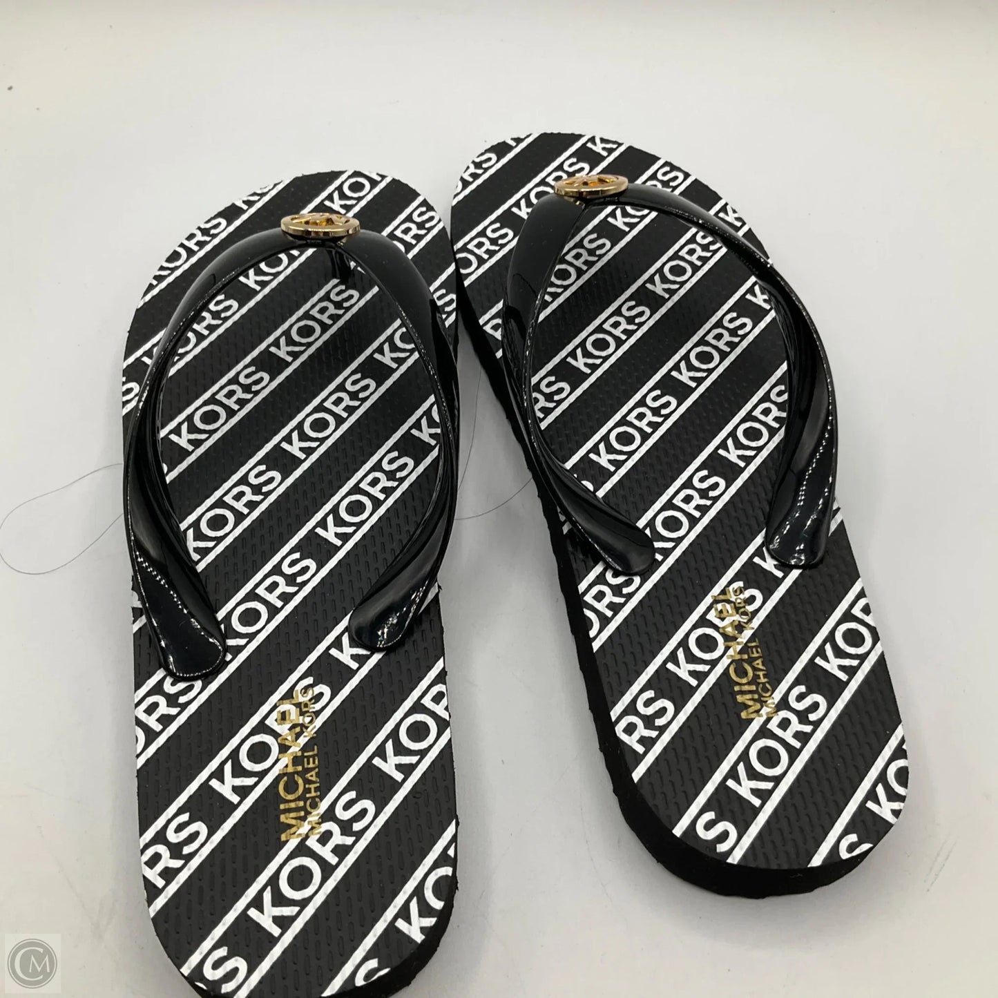 Sandals Flip Flops By Michael By Michael Kors In Black, Size: 6