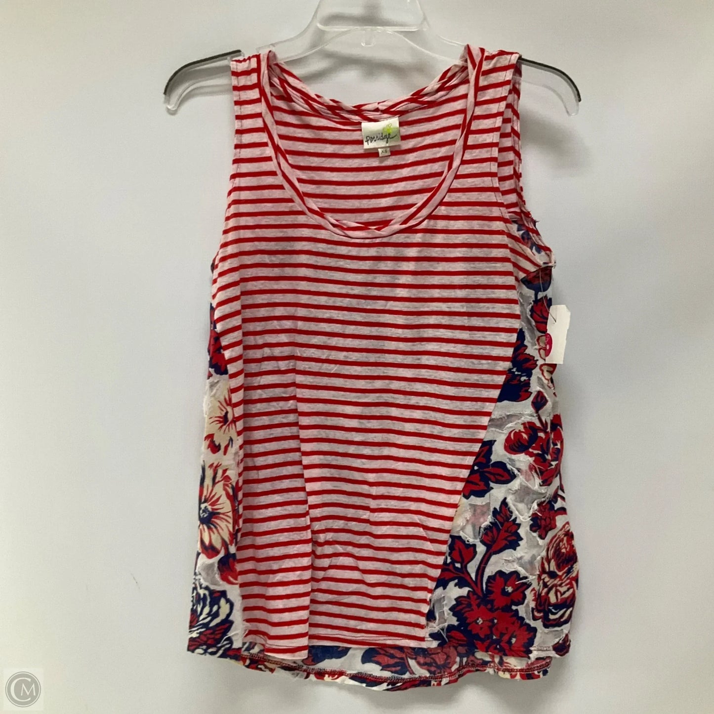 Top Sleeveless By Porridge In Striped Pattern, Size: Xs