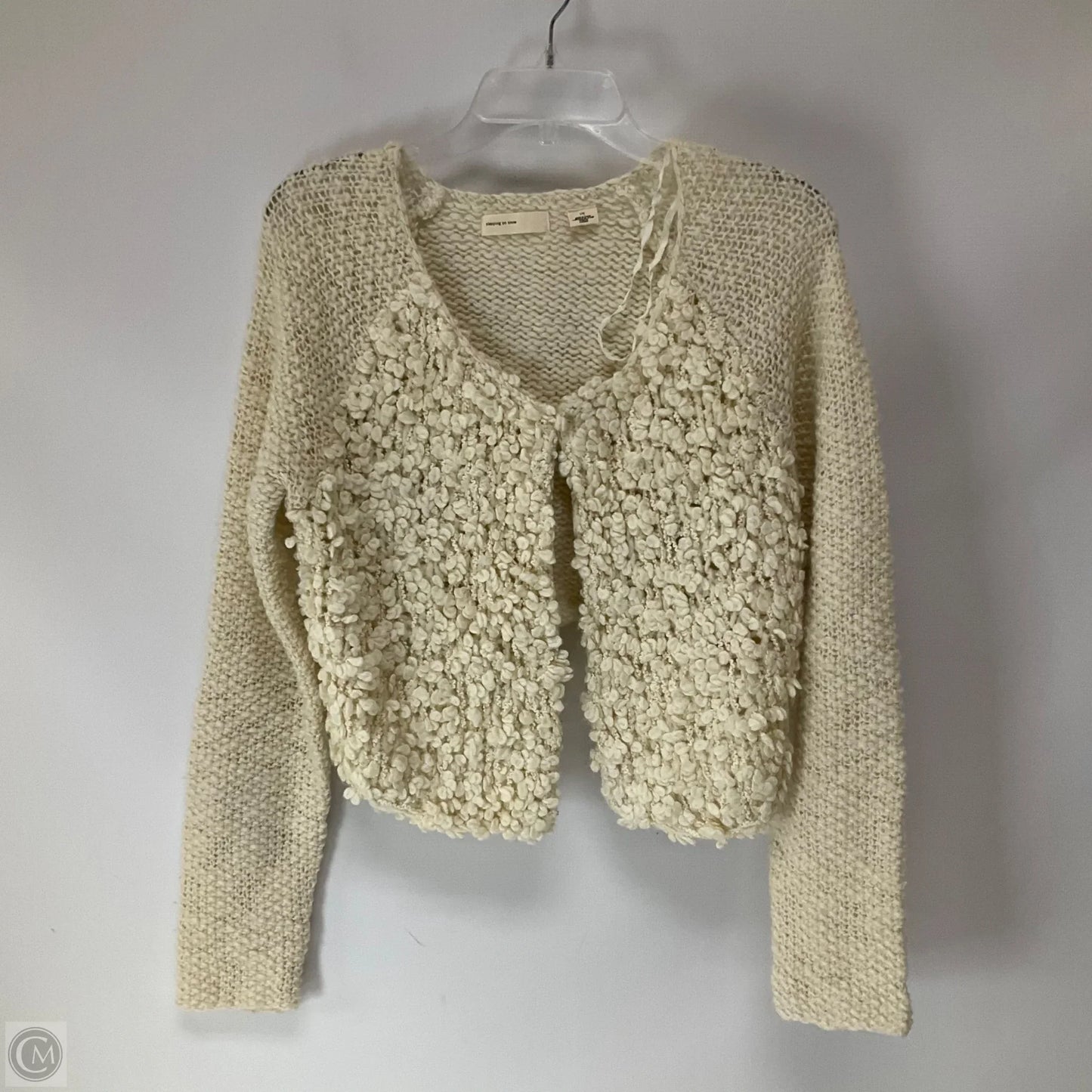 Sweater Cardigan By Sleeping On Snow In Cream, Size: L