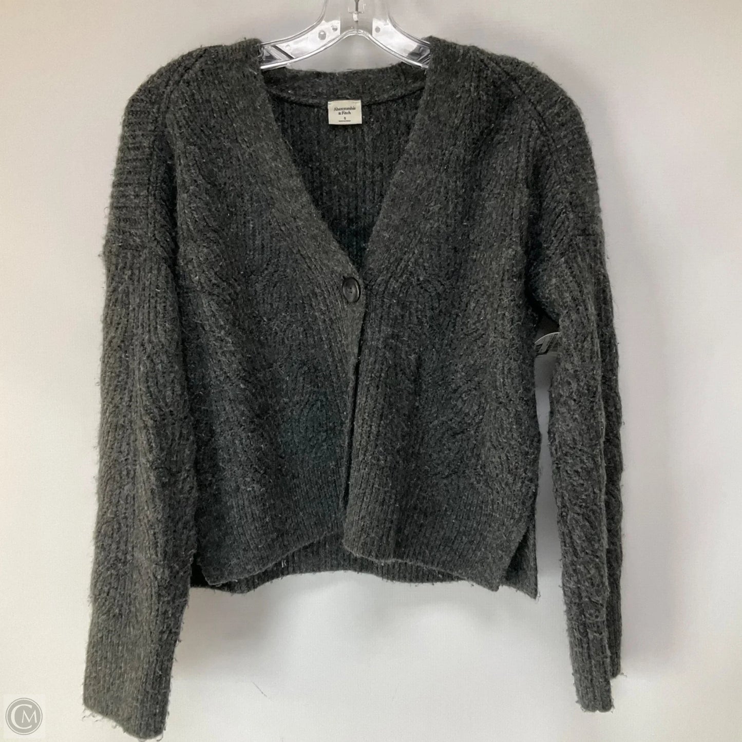 Sweater Cardigan By Abercrombie And Fitch In Grey, Size: S