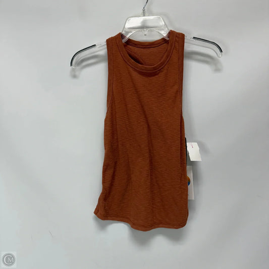 Top Sleeveless By Evereve In Orange, Size: Xs
