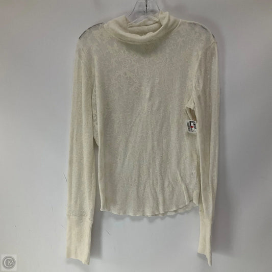 Top Long Sleeve By Free People In Cream, Size: L