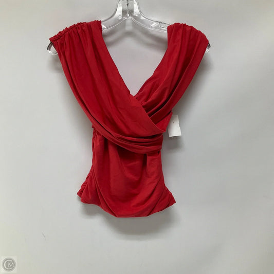 Top Sleeveless By Abercrombie And Fitch In Red, Size: S