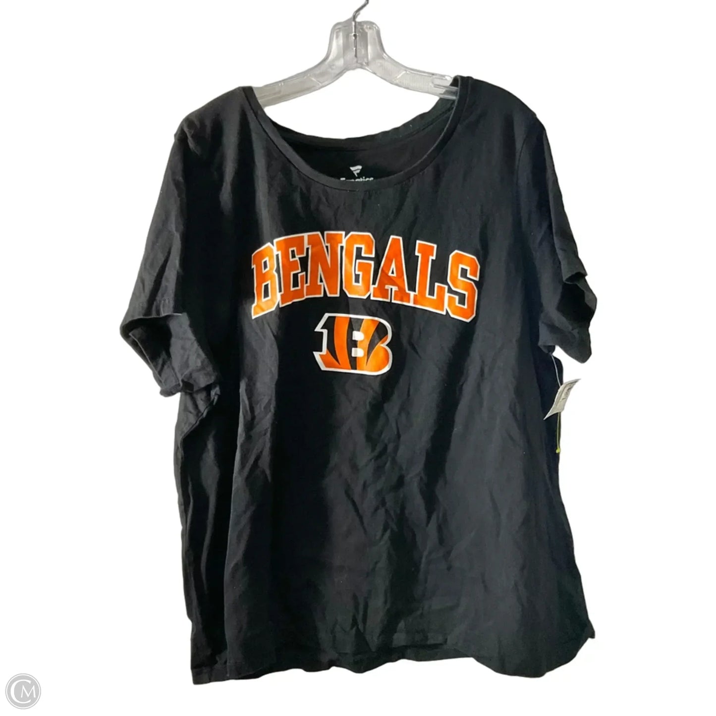 Athletic Top Short Sleeve By Fanatics In Black, Size: 3x