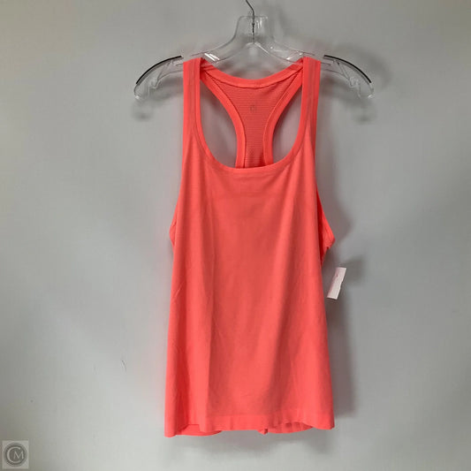 Athletic Tank Top By Lululemon In Orange, Size: 12