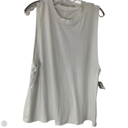 Athletic Tank Top By Lululemon In White, Size: M