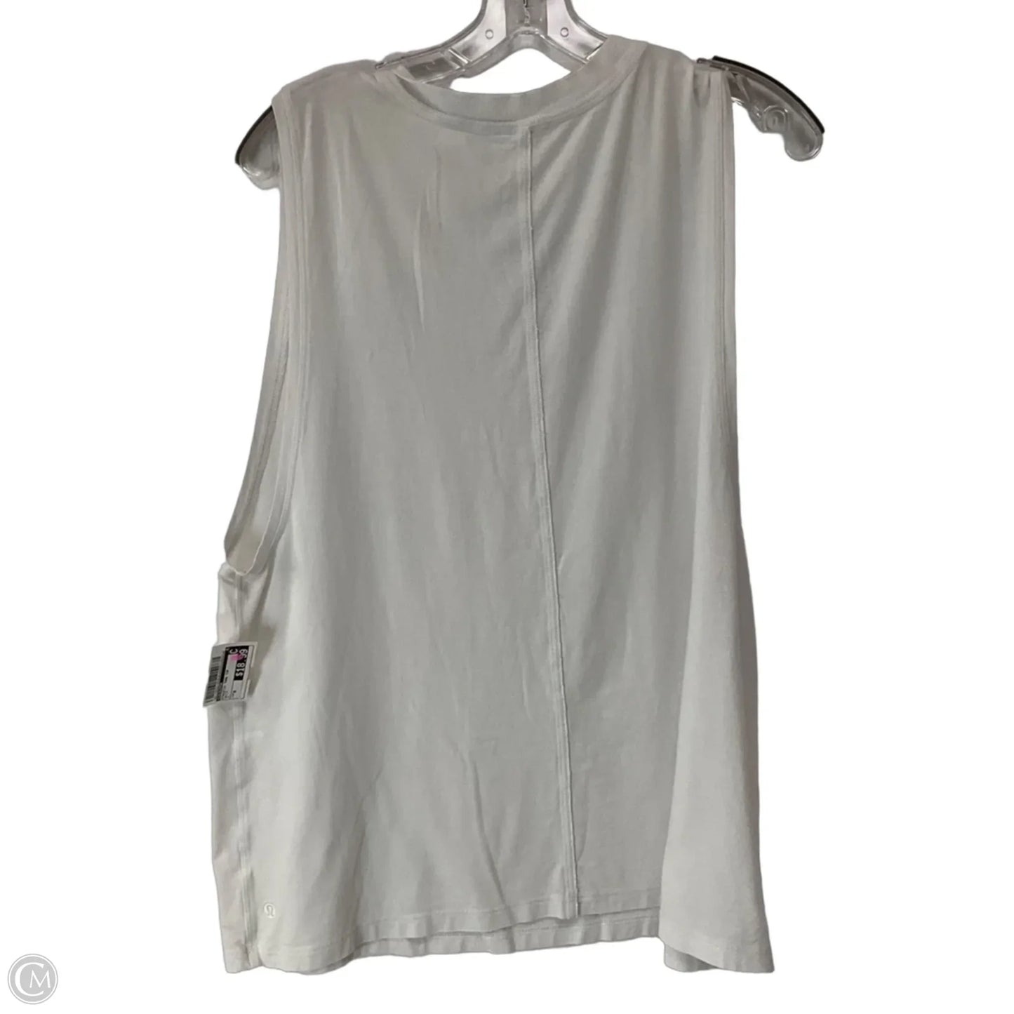 Athletic Tank Top By Lululemon In White, Size: M