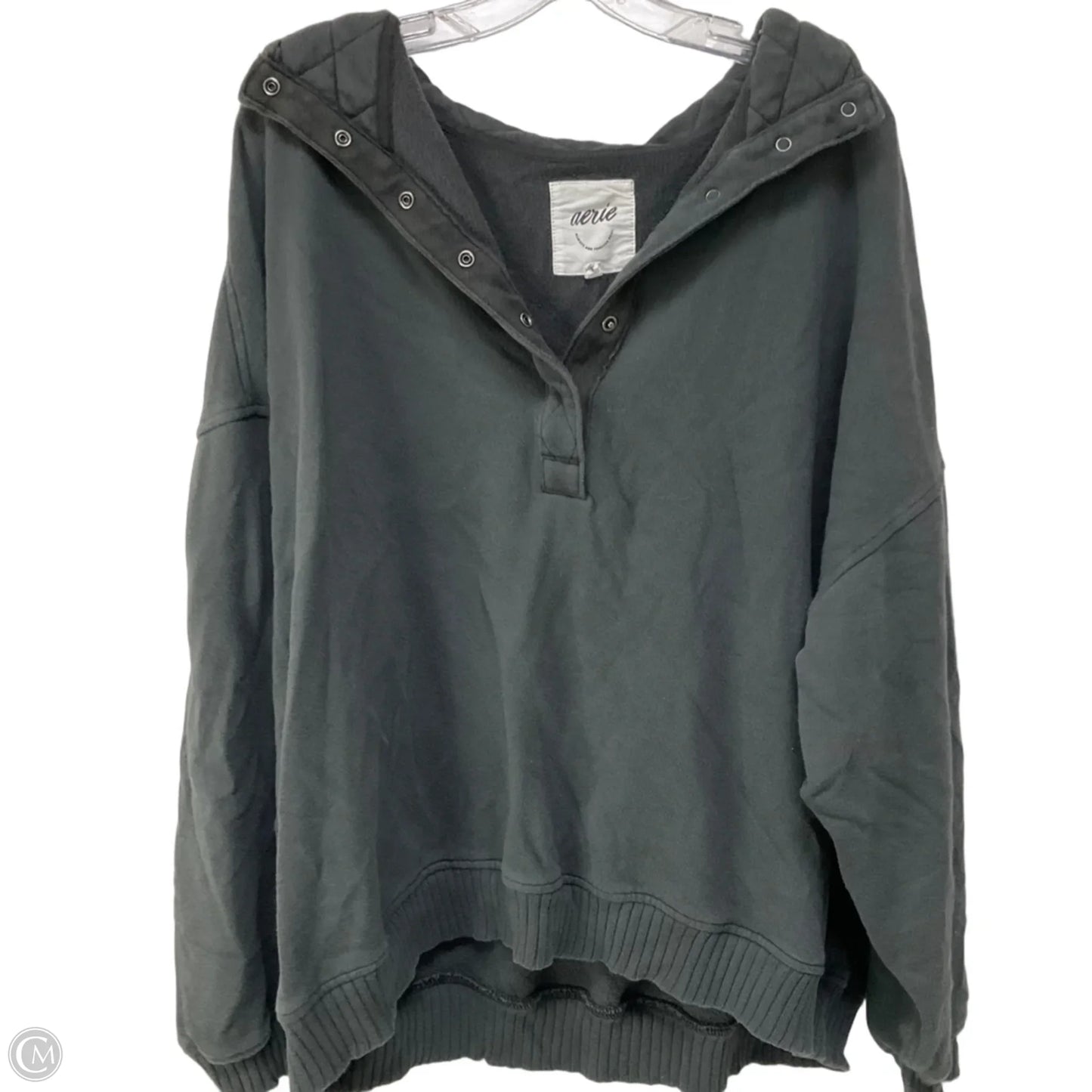 Sweatshirt Collar By Aerie In Black, Size: L