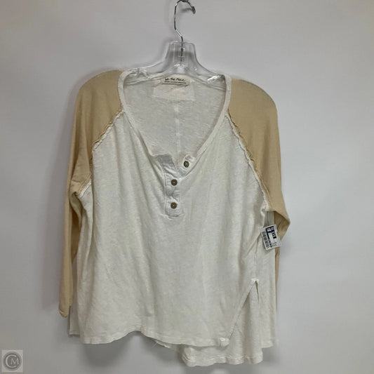 Top Long Sleeve By We The Free In Beige, Size: Xs
