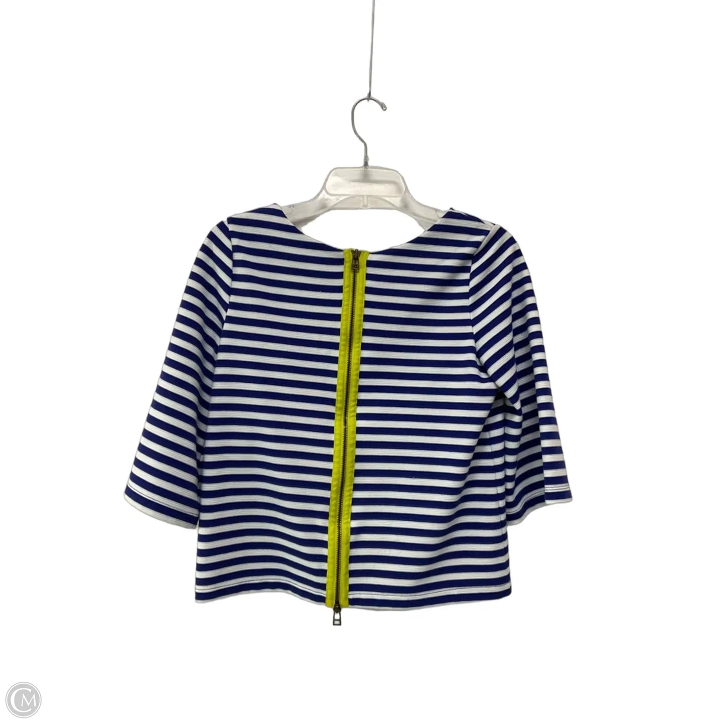 Top Long Sleeve By Anthropologie In Striped Pattern, Size: Xs