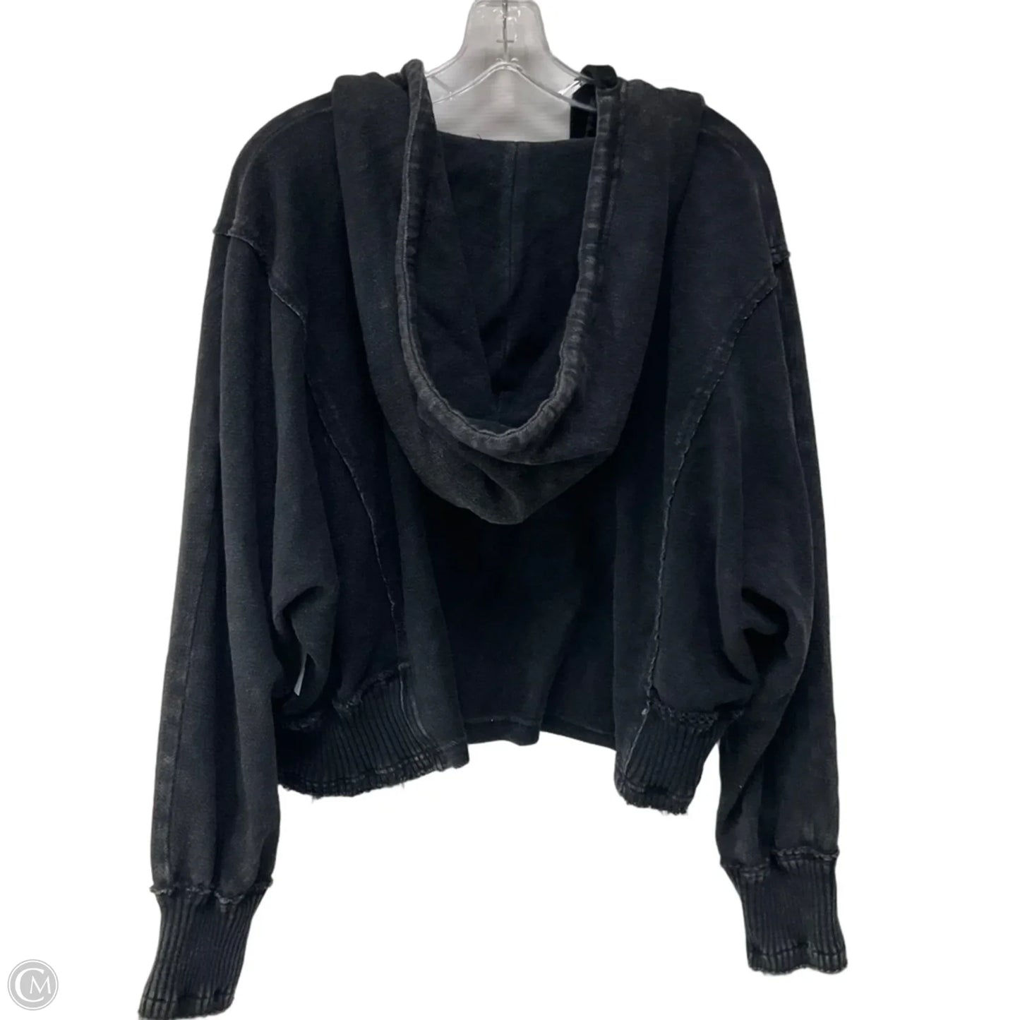 Sweatshirt Hoodie By Free People In Black, Size: Xs