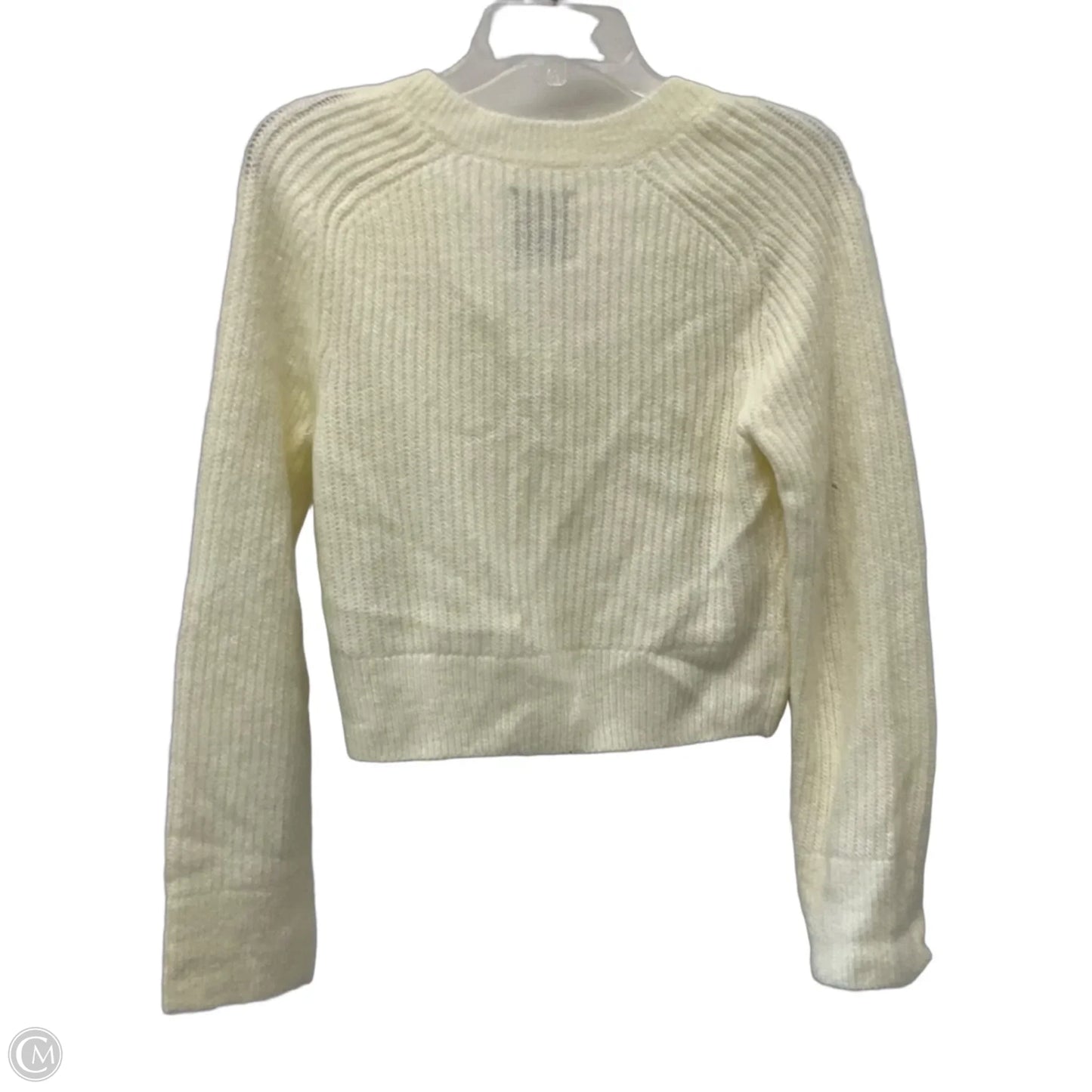 Sweater Cardigan By Abercrombie And Fitch In Cream, Size: S