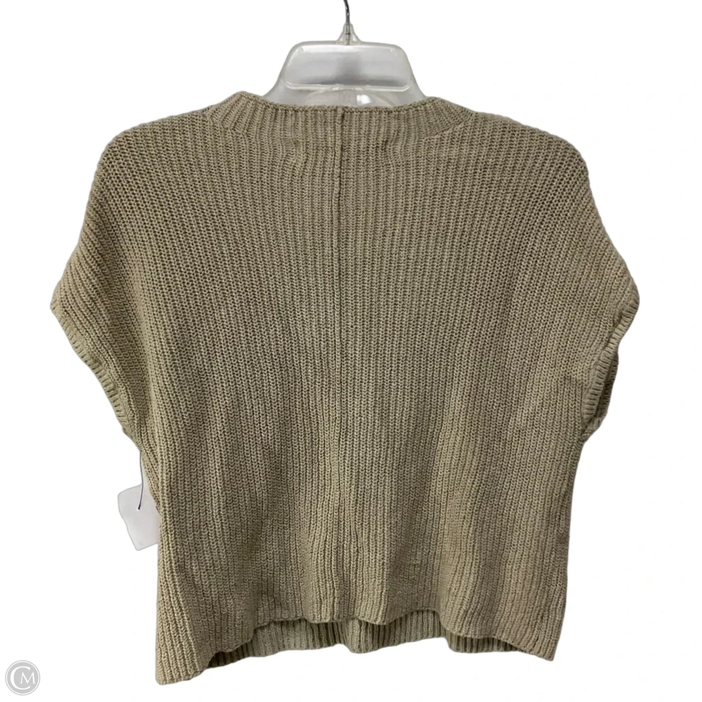 Sweater Short Sleeve By Free People In Taupe, Size: S