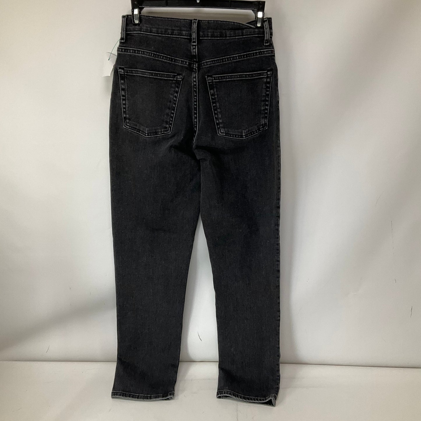 Jeans Straight By Everlane In Black Denim, Size: 2