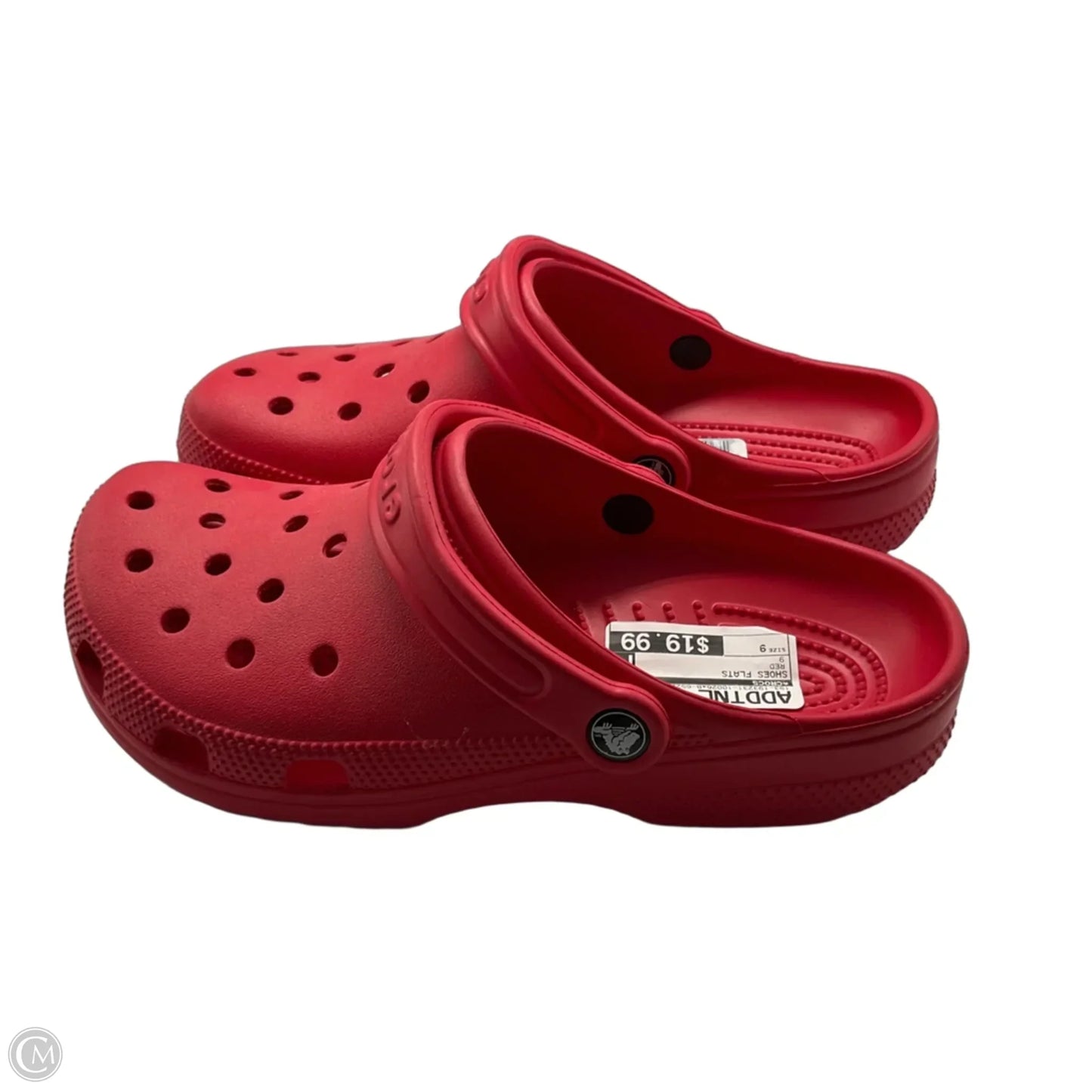 Shoes Flats By Crocs In Red, Size: 9