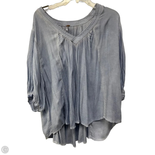 Top Short Sleeve By Free People In Blue, Size: Xs