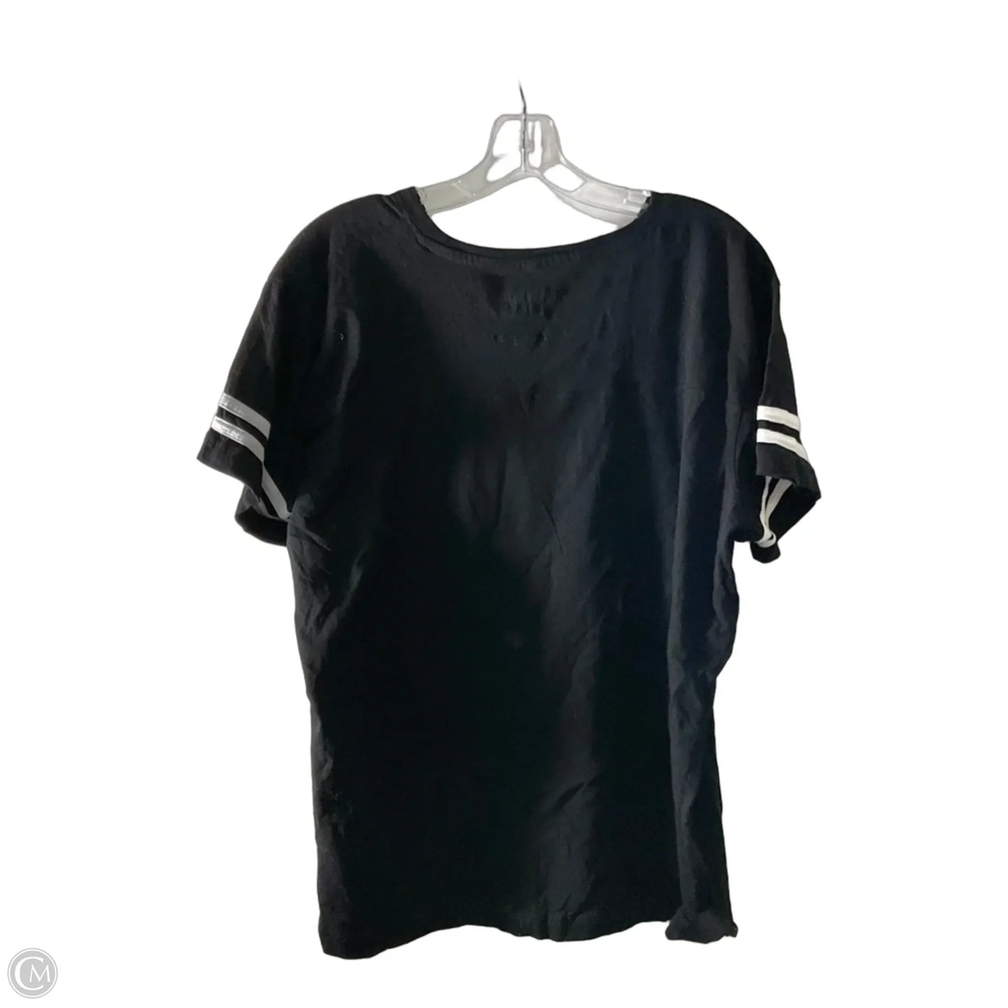Athletic Top Short Sleeve By Clothes Mentor In Black & Orange, Size: 2x