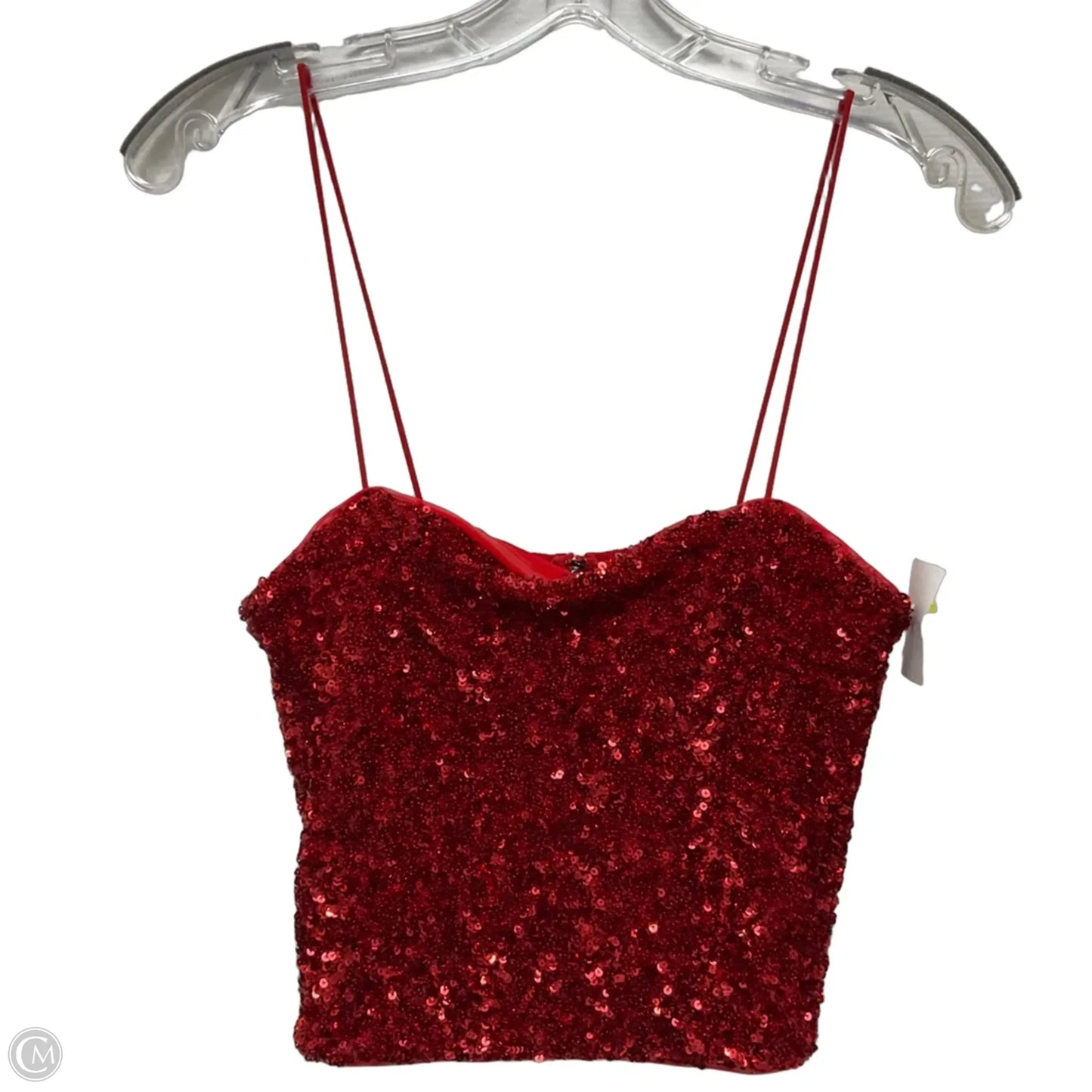 Top Sleeveless Designer By Alice + Olivia In Red, Size: 10