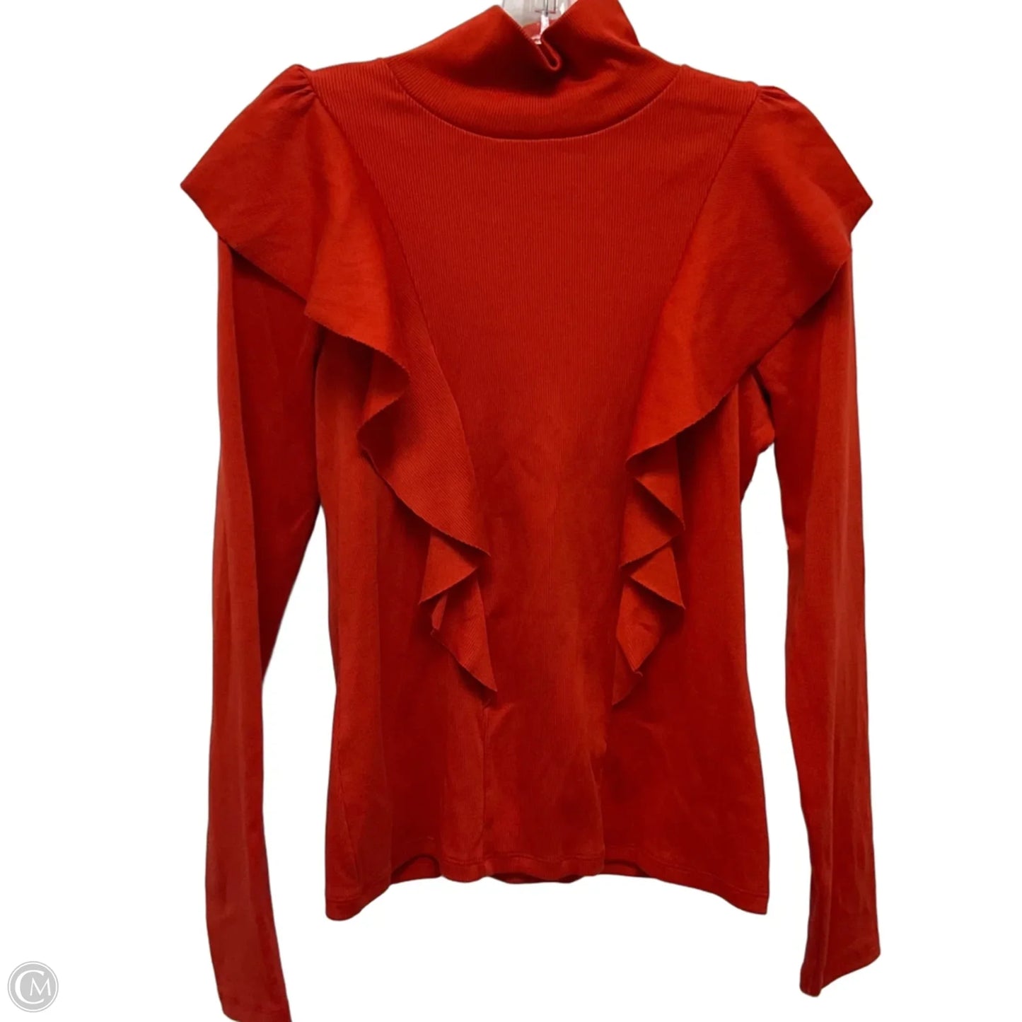 Top Long Sleeve By Veronica Beard In Orange, Size: S