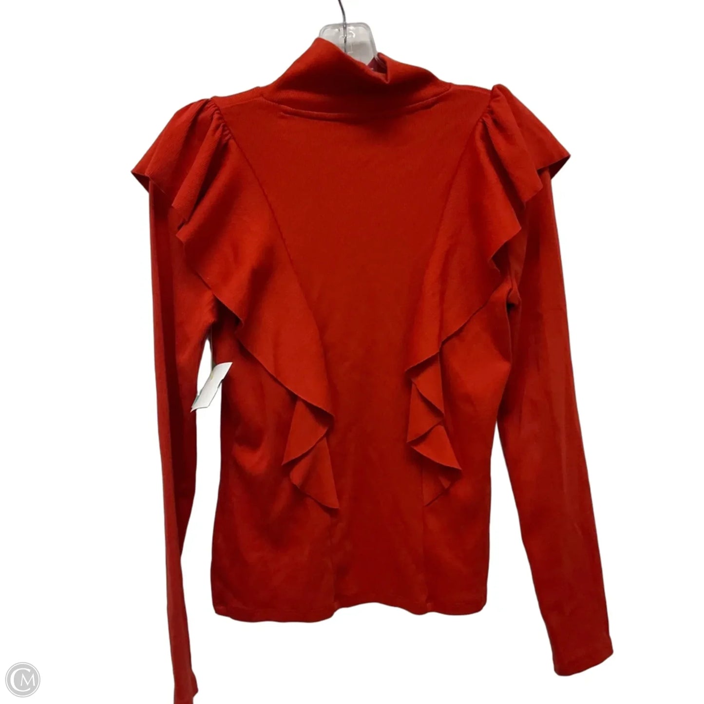Top Long Sleeve By Veronica Beard In Orange, Size: S