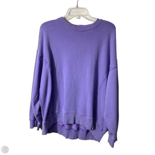 Sweatshirt Crewneck By Aerie In Purple, Size: M