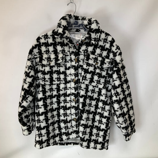 Jacket Fleece By Cmb In Black & White, Size: Xs