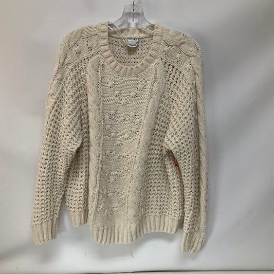 Sweater By Cmc In Cream, Size: 3x