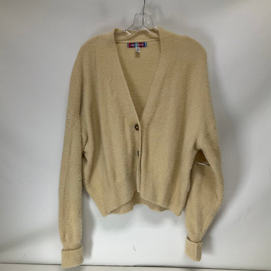 Sweater Cardigan By Urban Outfitters In Tan, Size: M