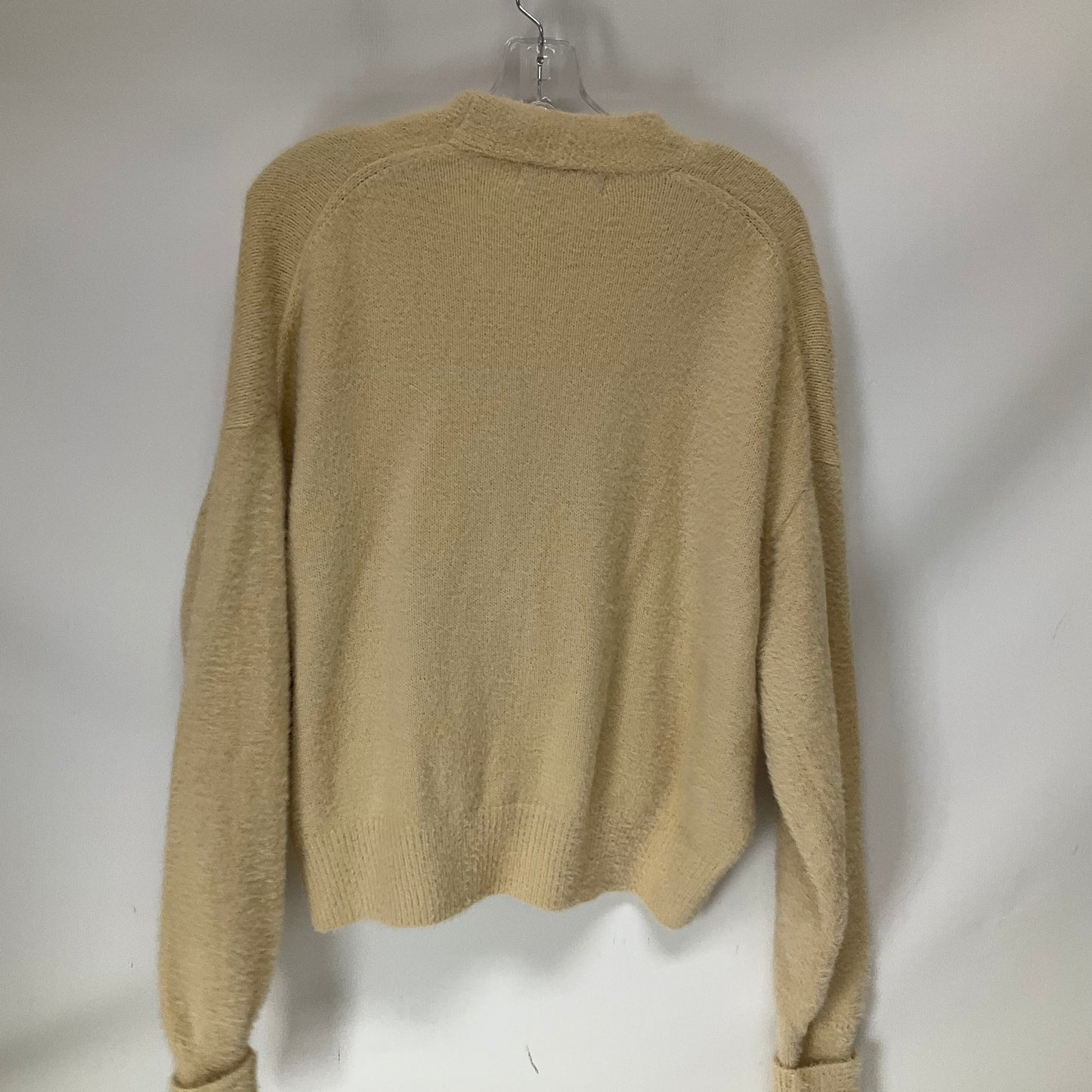 Sweater Cardigan By Urban Outfitters In Tan, Size: M