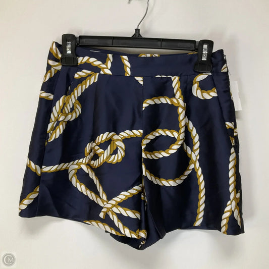 Shorts By Zara In Blue & Gold, Size: Xs