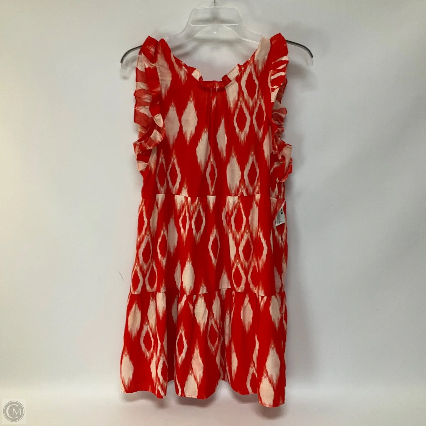 Dress Casual Short By Thml In Red & Tan, Size: S