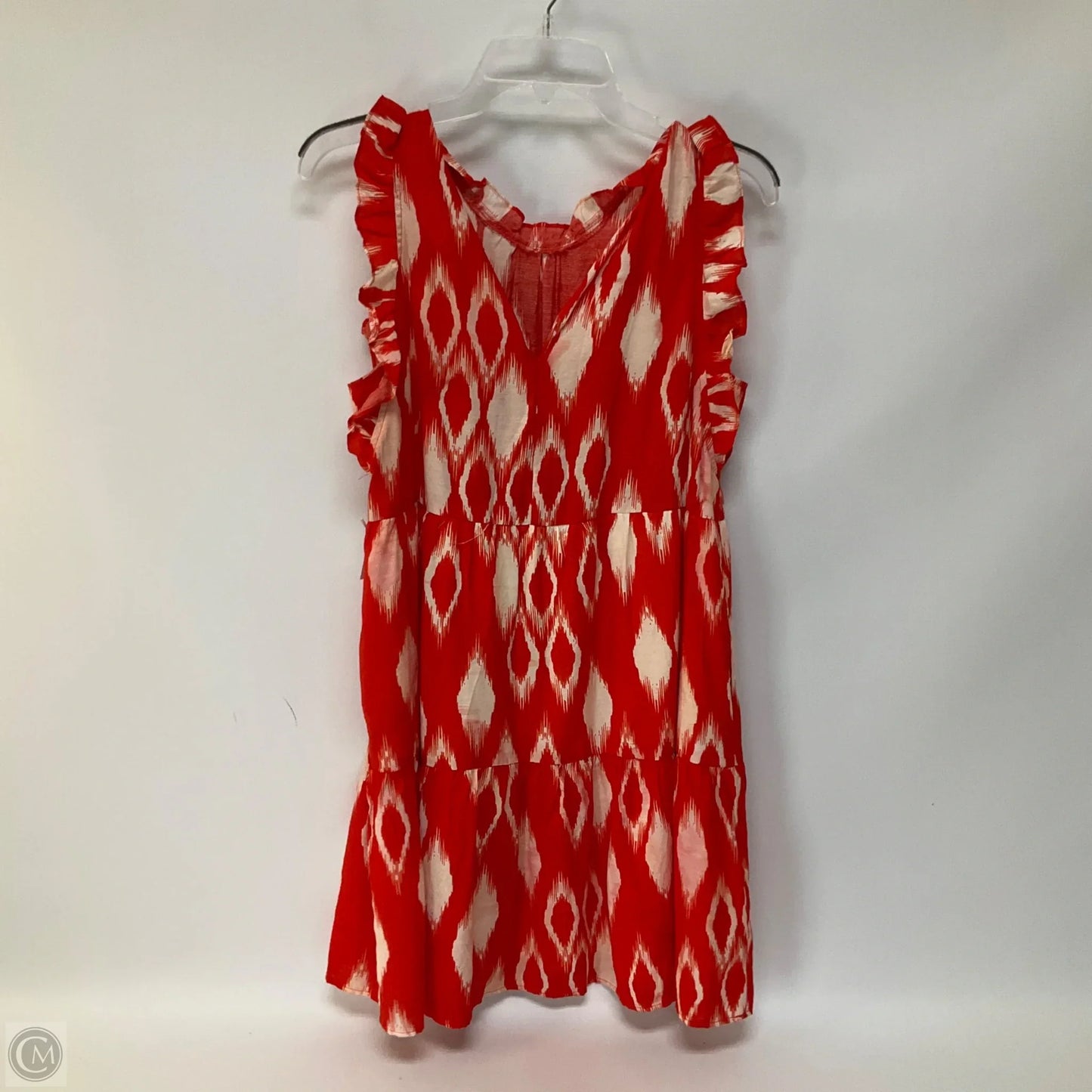 Dress Casual Short By Thml In Red & Tan, Size: S