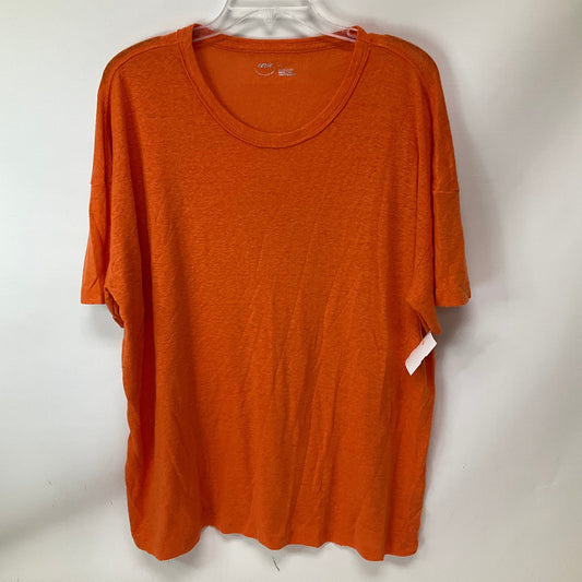 Top Short Sleeve Basic By Aerie In Orange, Size: L