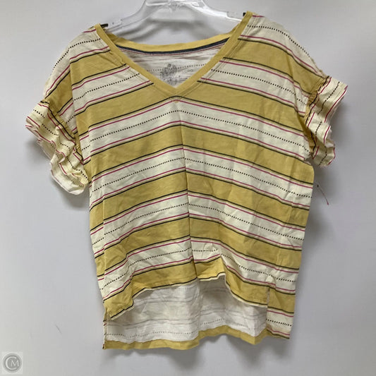 Top Short Sleeve By Pilcro In Striped Pattern, Size: M