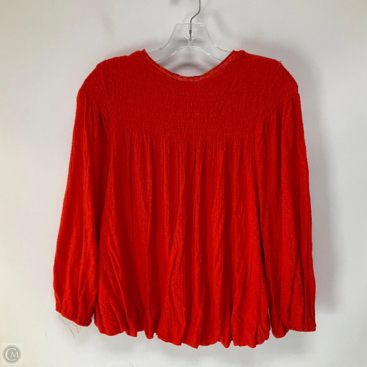 Top Long Sleeve By Free People In Red, Size: S