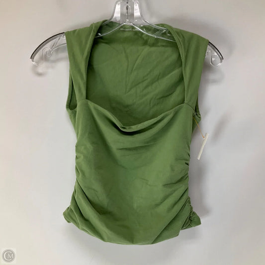 Top Sleeveless By Abercrombie And Fitch In Green, Size: S