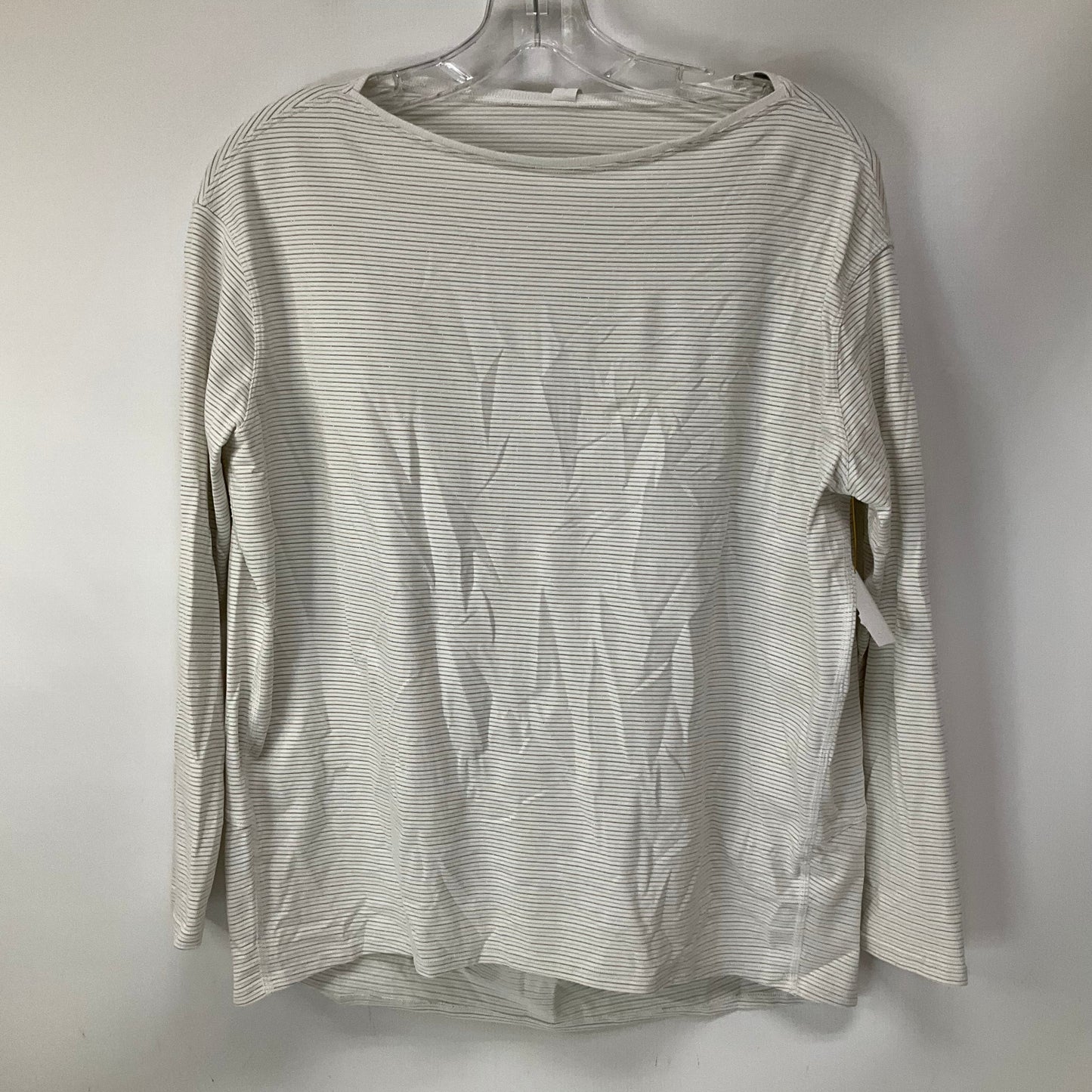 Athletic Top Long Sleeve Crewneck By Lululemon In Striped Pattern, Size: 4