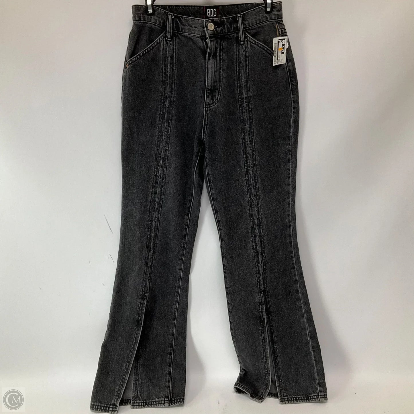 Jeans Straight By Bdg In Black Denim, Size: 2