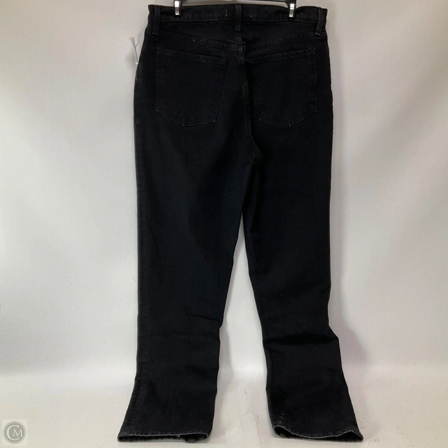 Jeans Straight By Abercrombie And Fitch In Black Denim, Size: 12l