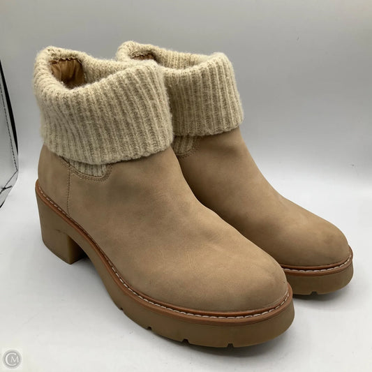 Boots Ankle Heels By Falls Creek In Tan, Size: 9