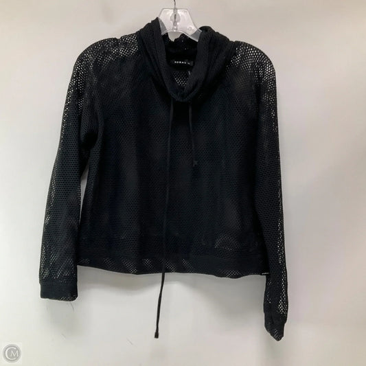 Athletic Top Long Sleeve Collar By Cmb In Black, Size: L