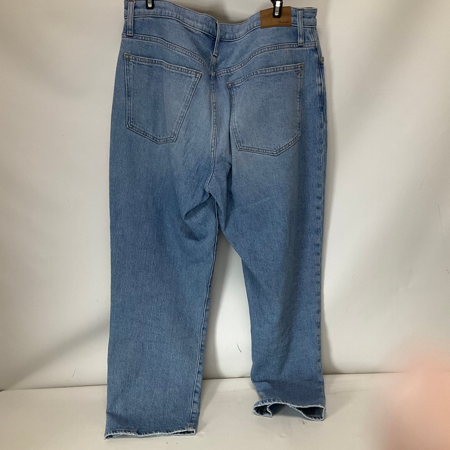 Jeans Straight By Madewell In Blue Denim, Size: 12